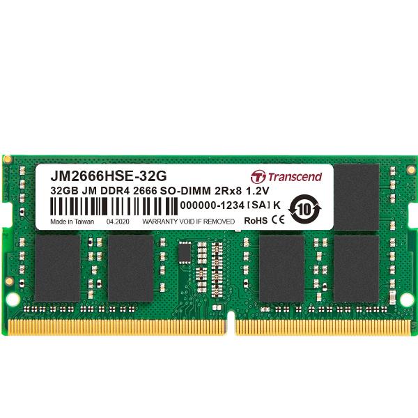 Transcend 32GB JM DDR4 2666MHZ SO-DIMM2RX8